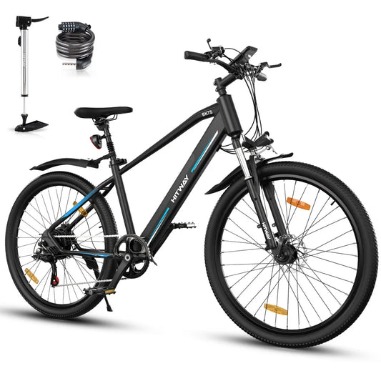 HITWAY BK7S 500W 48V Electronic E-Bike Lightweight High-performance Shock-absorbing System Mountain Terrain EU Warehouse-0