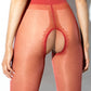 Open Crotch Pantyhose 20DEN Hip Gloss Amour Red-2