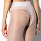 Open Crotch Pantyhose 20DEN Hip Gloss Amour White-2
