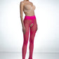 Open Crotch Pantyhose 30DEN Hip Lace Viva Magenta-3