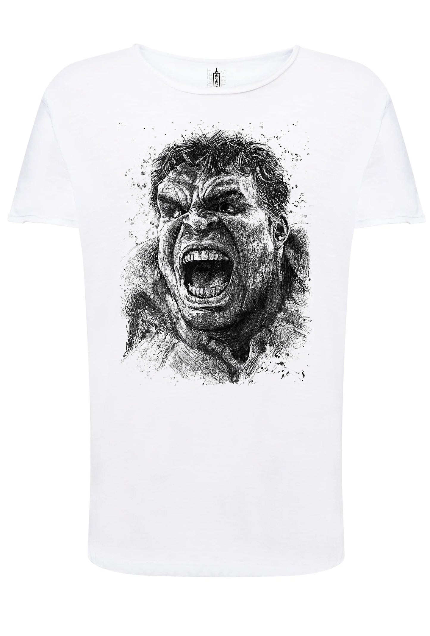 Hulk Stilizzato Color Film Cinema Super Eroi 18-104 T-shirt Urban Slub Men Uomo 100% Cotone Fiammato JK STREET STYLE