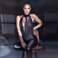 Wetlook Open Back Catsuit Bad Girl-4