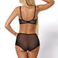 PariPari Jenny Sheer Embroidered High-Waist Panty Black-3