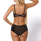 PariPari Jenny Black Sheer Full Brief Panties with Embroidery-3