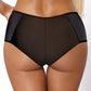 PariPari Jenny Black Sheer Full Brief Panties with Embroidery-1