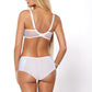 PariPari Jenny Sheer Embroidered Full Brief White-3
