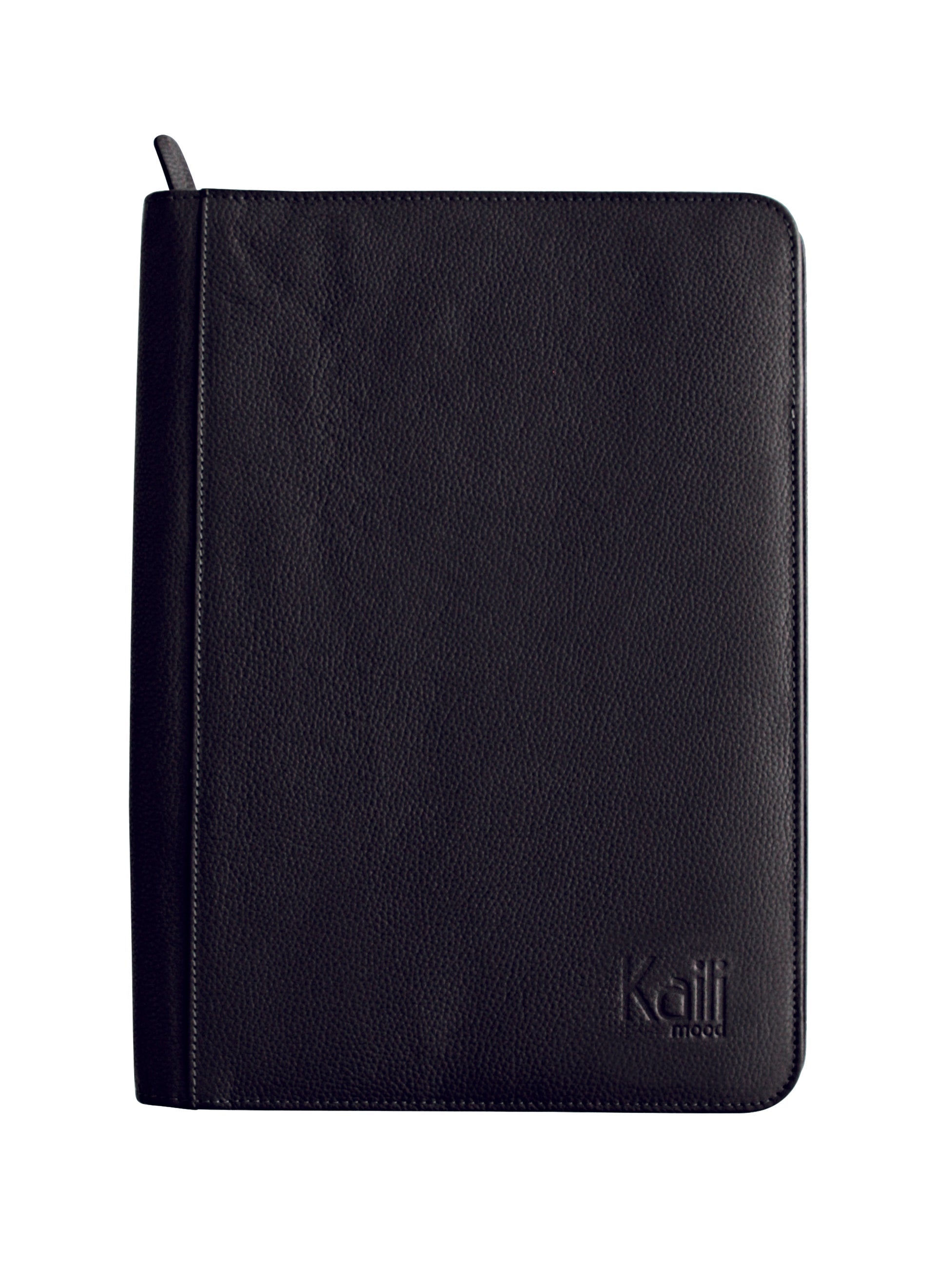 K0002AB | Portablocco in formato A4 in Vera Pelle pieno fiore, grana dollaro - Colore Nero - Dimensioni: cm 24 x 32 x 2 - Confezione: Sacchetto Tnt-1