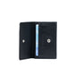 K0004AB | P/Business Cards/Credit Cards in genuine full grain leather, dollar grain - Black color - Dimensions: 10 x 6 x 2 cm - Packaging: Rigid bottom/lid gift box-0