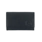 K0004AB | P/Business Cards/Credit Cards in genuine full grain leather, dollar grain - Black color - Dimensions: 10 x 6 x 2 cm - Packaging: Rigid bottom/lid gift box-1