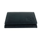 K0004AB | P/Business Cards/Credit Cards in genuine full grain leather, dollar grain - Black color - Dimensions: 10 x 6 x 2 cm - Packaging: Rigid bottom/lid gift box-2