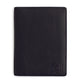 K0008AB | Porta Conto in Vera Pelle pieno fiore, grana dollaro. Mini slot interne e asola porta penna. Colore Nero. Dimensioni: cm 12 x 16 x 1.  Confezione: Sacchetto Tnt-1
