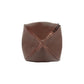 K0011BB | "Rugby Ball" Beauty Case in Genuine Leather - Colour: Dark Brown - Internal elastic to hold bottles - Zip closure - Dimensions: 35 x 14 x 14 cm - Packaging: TNT bag-1