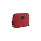 K0026XB | Pochette da Donna in Canvas/Vera Pelle pieno fiore Volanata - Colore Bordeaux/Testa Moro. Chiusura con lampo. Dimensioni: cm 17 x 13 x 6,5 - Confezione: Sacchetto Tnt-0