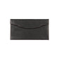 K0034AB | Flat envelope in genuine full grain leather, dollar grain - Black colour. Closure flap with automatic button. Dimensions: 22.5 x 12.5 x 0.5 cm - Packaging: TNT bag-2