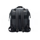 K0037AB | Zaino Idrorepellente in Nylon Waterproof/Vera Pelle pieno fiore con leggera grana - Colore Nero - Accessori Nickel lucido. Dimensioni: cm 27 x 39 x 19 - Confezione: Sacchetto Tnt-2