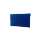 K0040DB | Bustina con pattina Made in Italy in Vera Pelle pieno fiore, grana dollaro - Colore Blu - Dimensioni: cm 13 x 8 x 0,5 - Confezione: Gift Box rigido fondo/coperchio-2