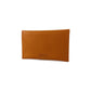 K0040LB | Sachet with flap Made in Italy in genuine full-grain leather, dollar grain - Orange color - Dimensions: 13 x 8 x 0.5 cm - Packaging: Rigid bottom/lid gift box-2