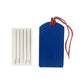 K0041VDB | Two-tone luggage tag Made in Italy in genuine full-grain leather, dollar grain - Red/blue color - Dimensions: 6.5 x 12 cm - Packaging: Rigid bottom/lid gift box-2