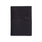 K10122AB | Document + Passport Holder in Genuine Full Grain Leather, dollar/smooth grain. Black colour. Dimensions when closed: 10 x 14 x 1 cm - Packaging: Rigid bottom/lid gift box-0
