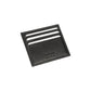 K10216AB | Credit Card Holder in Genuine Full Grain Leather, with light grain. Black colour. Large central pocket. Dimensions: 9.8 x 8 x 0.5 cm. Packaging: Rigid bottom/lid gift box-2