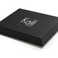 K10216AB | Porta Carte di Credito in Vera Pelle pieno fiore, con leggera grana. Colore Nero. Tasca centrale grande. Dimensioni: cm 9,8 x 8 x 0,5. Confezione: Gift Box rigido fondo/coperchio-3