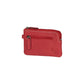 K10218VB | Portachiavi/Portamonete in Vera Pelle Col.Rosso. Chiusura lampo Accessori Nickel lucido. Dimensioni: cm 12 x 7 x 0,5. Confezione: Gift Box rigido fondo/coperchio-0