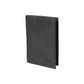 K10222AB | Porta Documenti + Passaporto in Vera Pelle pieno fiore, con leggera grana. Colore Nero. Dimensioni da chiuso: cm 10 x 14 x 1 - Confezione: Gift Box rigido fondo/coperchio-0