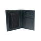 K10122AB | Document + Passport Holder in Genuine Full Grain Leather, dollar/smooth grain. Black colour. Dimensions when closed: 10 x 14 x 1 cm - Packaging: Rigid bottom/lid gift box-3