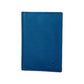 K10237MB | Passport Cover in Genuine Full Grain Leather, with light grain. Color Blue Jeans. Dimensions when closed: 10 x 14 x 1 cm - Packaging: Rigid bottom/lid gift box-1
