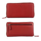 K10238VB | Portafogli Donna in Vera Pelle pieno fiore, con leggera grana. Colore Rosso. Dimensioni da chiuso: cm 18,5 x 10 x 2,5. Confezione: Gift Box rigido fondo/coperchio-0