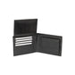 K10304AB | Portafogli Uomo in Vera Pelle pieno fiore, grana dollaro. Colore Nero. Tasca p/monete. Dimensioni da chiuso: cm 12,5 x 9,3 x 1. Confezione: Gift Box rigido fondo/coperchio-2
