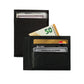 K10307AB | Portadocumenti/Carte Protezione RFID in Vera Pelle pieno fiore, grana dollaro. Colore Nero. Dimensioni: cm 12 x 9 x 0,5. Confezione: Gift Box rigido fondo/coperchio-0