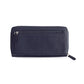 K10438DB | Portafogli Donna in Vera Pelle Liscia, pieno fiore. Colore Blu. Stampa a caldo allover. Dimensioni da chiuso: cm 18,5 x 10 x 2,5. Confezione: Gift Box rigido fondo/coperchio-2