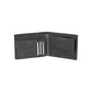 K12220AF | Men's Wallet in Genuine Full Grain Leather, Naked. Black Color. RFID Protection. Closed Dimensions: 11.5 x 8.3 x 2 cm. Packaging: Gift box bottom/lid-1