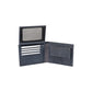 K12204DF | Men's Wallet in Genuine Full Grain Leather, Naked. Blue Color. RFID Protection. Closed Dimensions: 12.5 x 9.5 x 2 cm. Packaging: Gift box bottom/lid-2