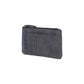 K12260DF | Credit card holder and coin purse in full grain genuine leather, Naked. Color Blue. RFID protection. Dimensions: cm 13 x 8 x 1. Packaging: Gift box bottom/lid-0