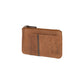 K12260UB | Bustina porta carte di credito e portamonete in Vera Pelle pieno fiore, Naked. Colore Cuoio. Protezione RFID. Dimensioni: cm 13 x 8 x 1. Confezione: Scatola regalo fondo/coperchio-0