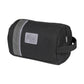 K2005AF | Beauty Case in Canvas 100% Cotton/Genuine Full Grain Leather, Naked. Black Color. Side handle. Zip closure. Dimensions: cm 25 x 15 x 17. Packaging: Tnt bag-0