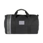 K2006AF | Travel Bag in 100% Cotton Canvas / Genuine Leather, full grain, Naked - Black Color, zip closure. Dimensions: 45 x 25 x 28 cm - Packaging: Tnt bag-1