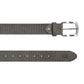 K4009KB | Allover Men's Belt in Leather Lining with Pu Finish. Anthracite colour. Dimensions: 125 x 3.8 x 0.5 cm (waistline 110 cm). Packaging: Rigid bottom/lid gift box-1