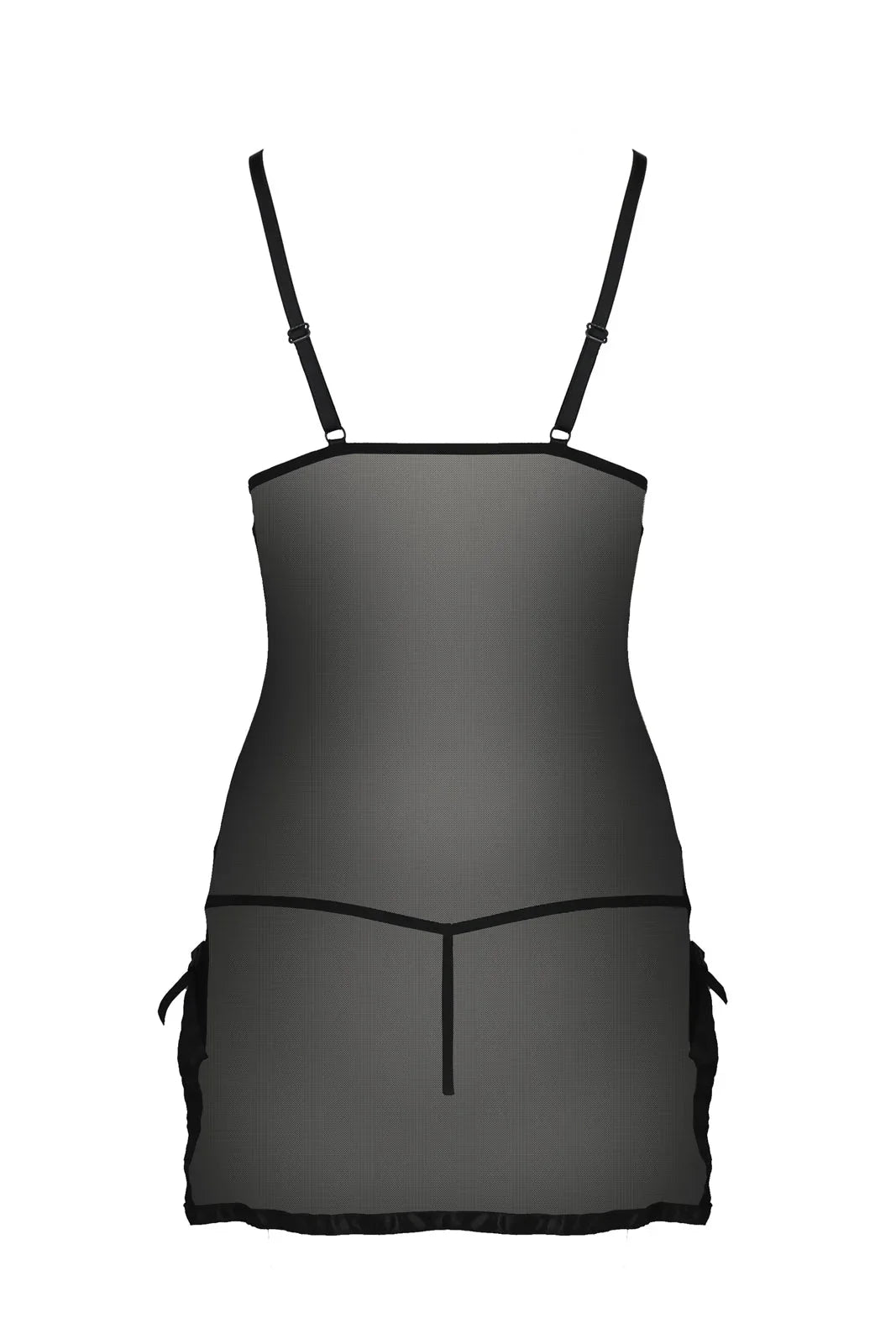 Sexy Sheer Mesh Chemise Casmir Kea Black - STREET STYLE