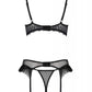 Sexy Open Cup Bra Garter Belt String Set Passion Kerria-3
