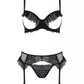 Sexy Open Cup Bra Garter Belt String Set Passion Kerria-2