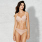 Sheer Striped Thong Panty Gorteks Luna Blush - STREET STYLE