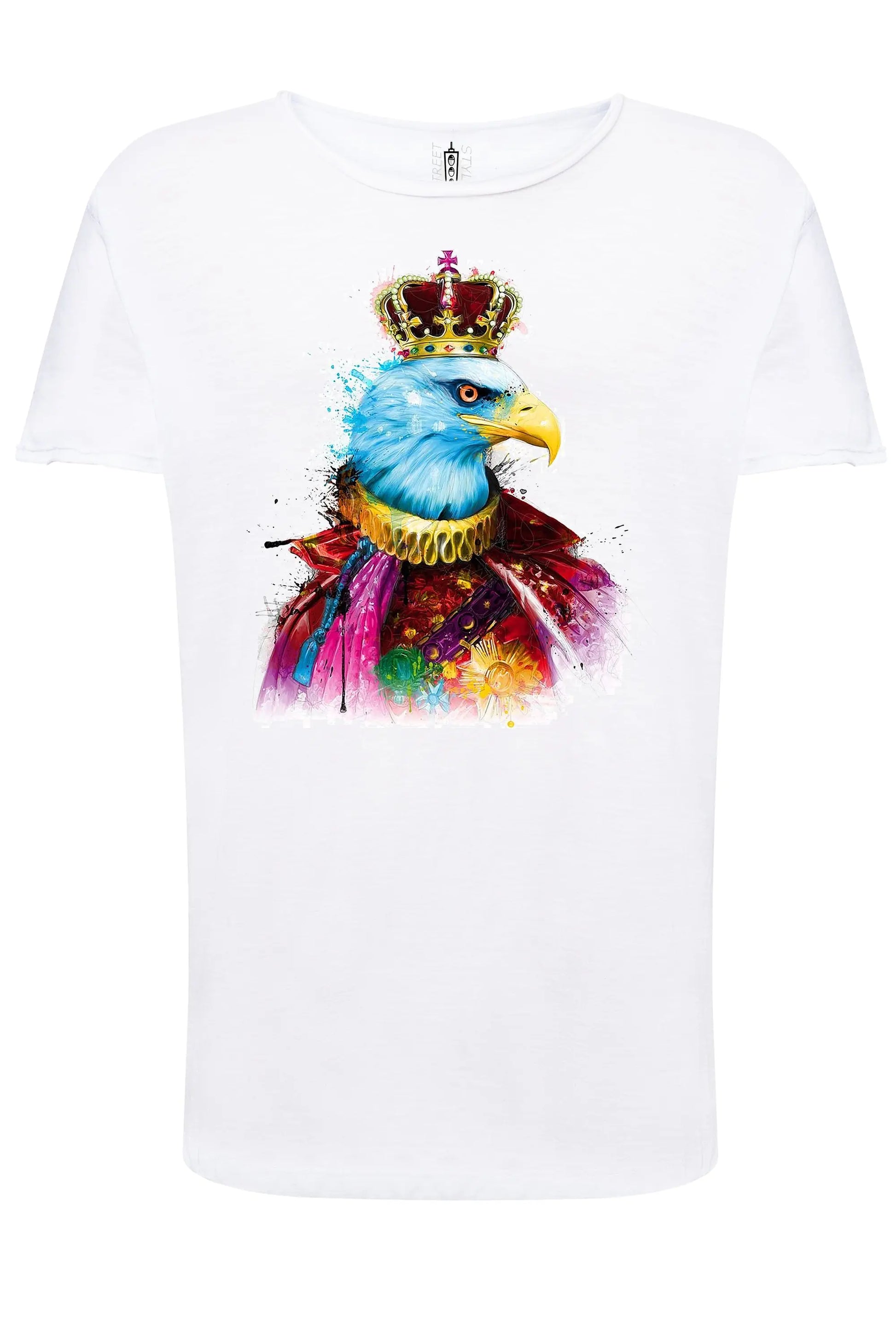 L'aigle Royal Color Stilizzato 18-20-70 T-shirt Urban Slub Men Uomo 100% Cotone Fiammato JK STREET STYLE