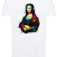 La Gioconda Pop Rock and roll Color Stilizzato 18-20-38 T-shirt Urban Slub Men Uomo 100% Cotone Fiammato JK STREET STYLE