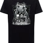 Last Dance Scuro Tattoo Skull 9032 T-shirt Urban Slub Men Uomo 100% Cotone Fiammato JK STREET STYLE