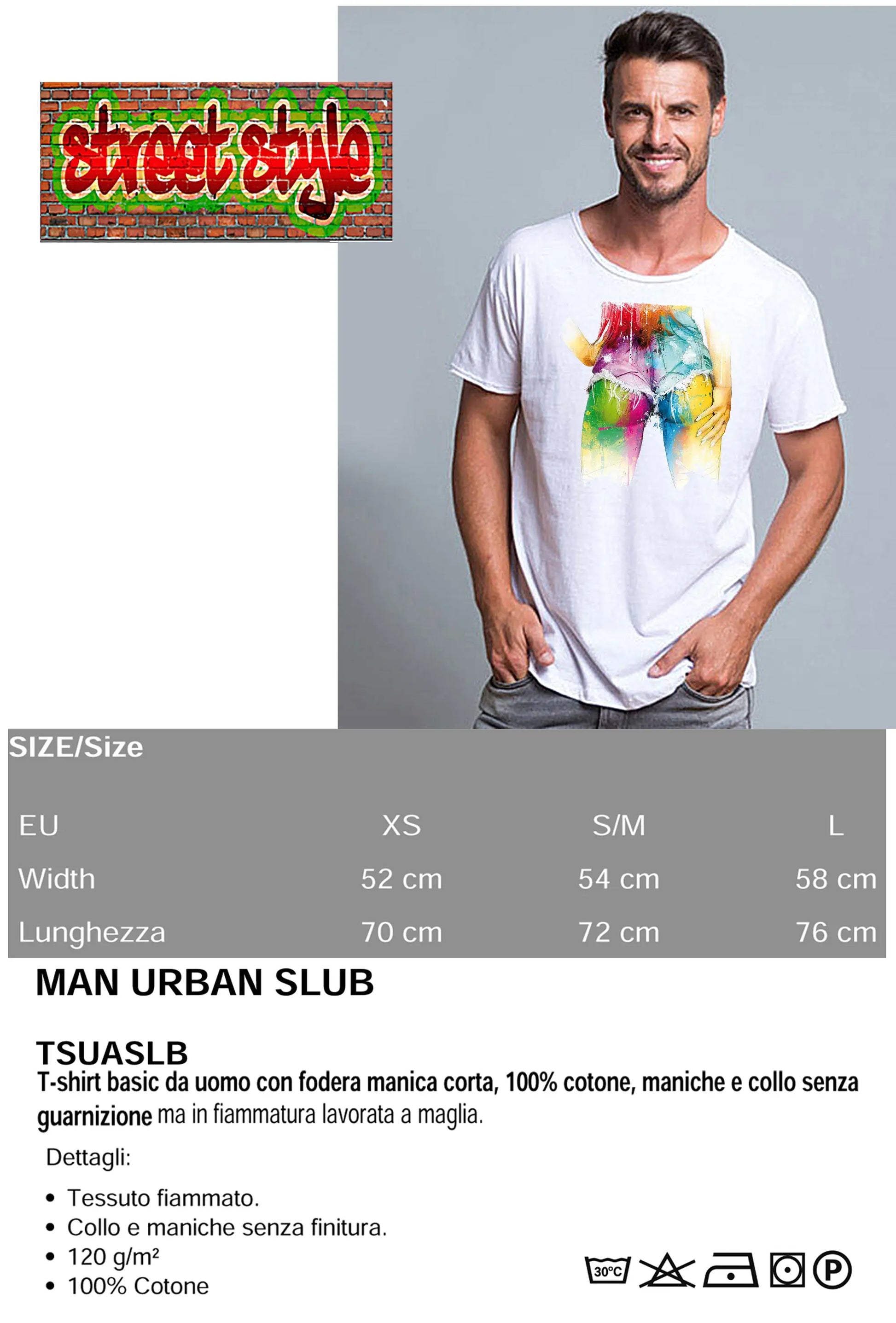 Love You For Ever Color Artistico Stilizzato 18-20-43 T-shirt Urban Slub Men Uomo 100% Cotone Fiammato JK STREET STYLE