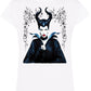 Malefica bella addormentata Soggetto Cartoon 2051 Lady Donna 100% Cotone Pettinato JK STREET STYLE