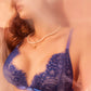 Sapphire Sheer Lace Lingerie Set: Eyelash Bra & Panty-3